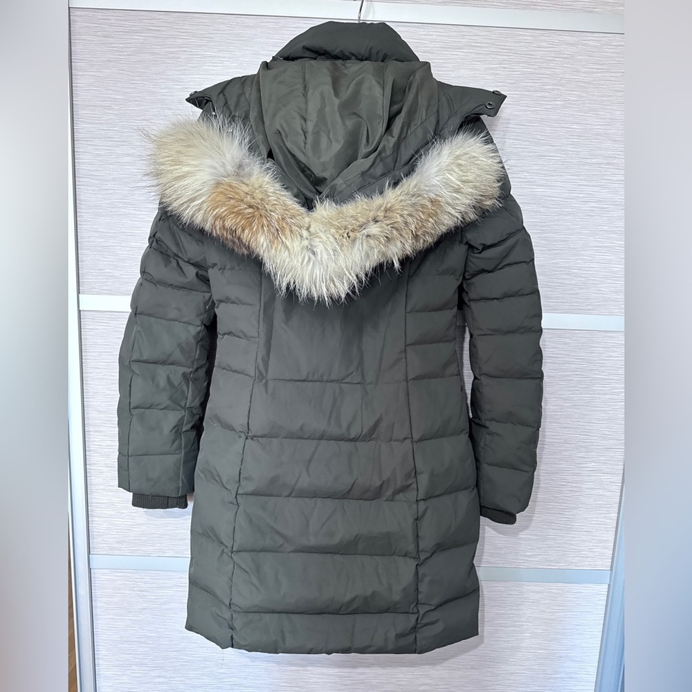 PAJAR Canada Womens Khaki Mid Length Coat With Real Fur In XS - Picture 4 of 17